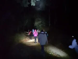 Randonnée nocturne en Montagne Bourbonnaise encadrée par Thierry PRÉGENT, accompagnateur en montagne